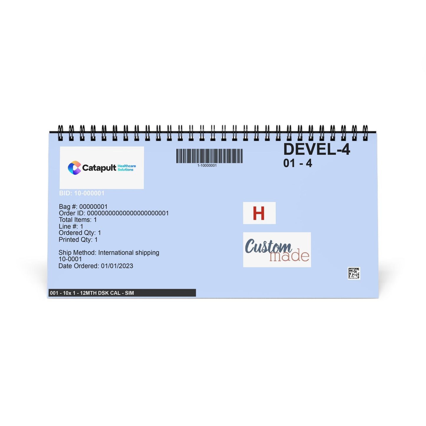 Desktop Calendar (2025 grid) - HealthCare Solutions