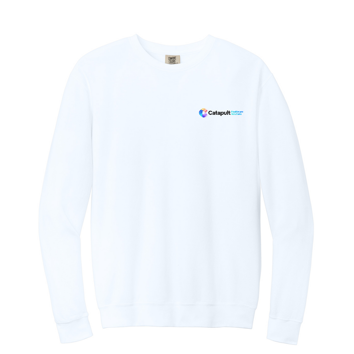 Comfort Colors Lightweight Crewneck Sweatshirt - HealthCare Solutions — White