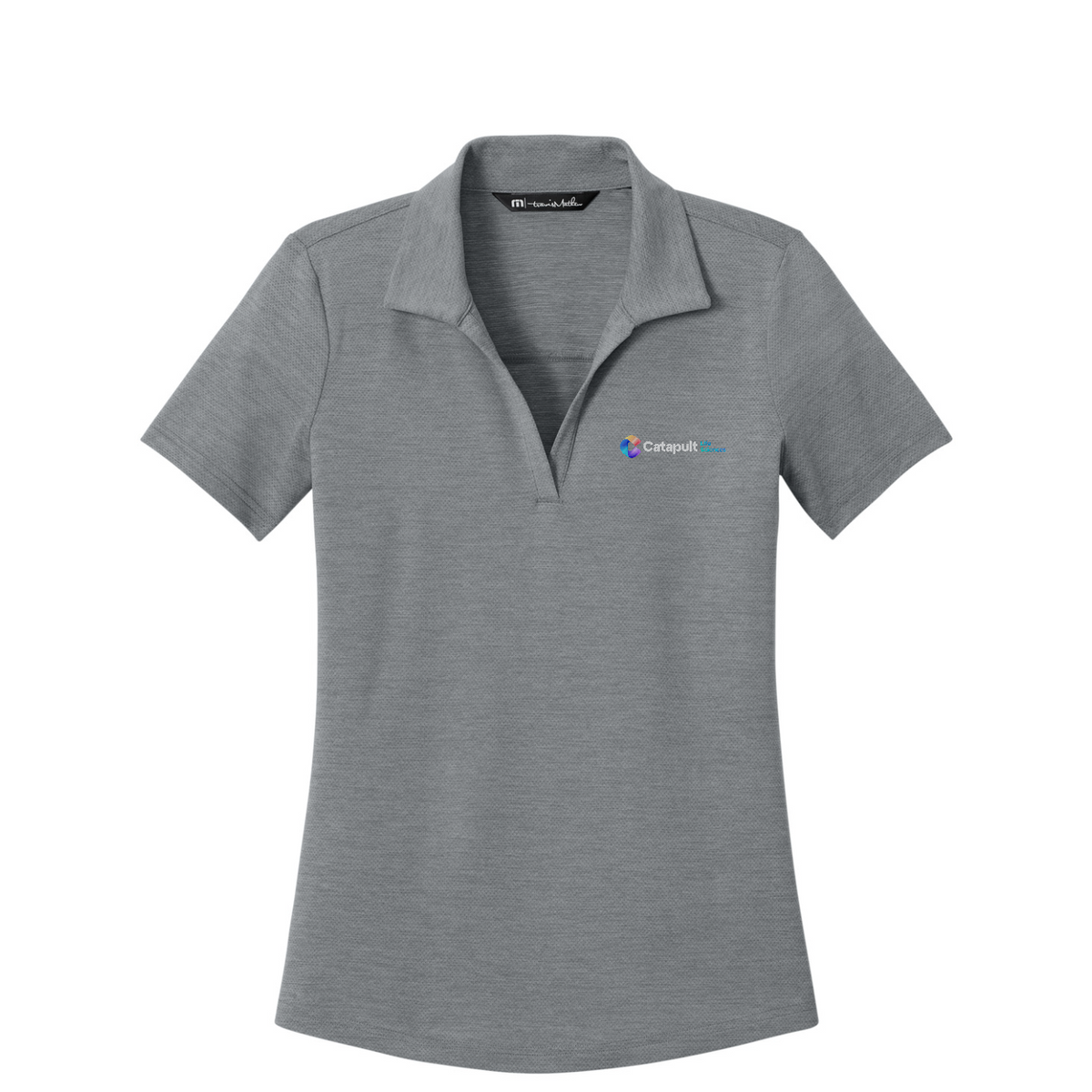 TravisMathew Women's Onward Polo - Life Sciences — Quiet Shade Grey Heather