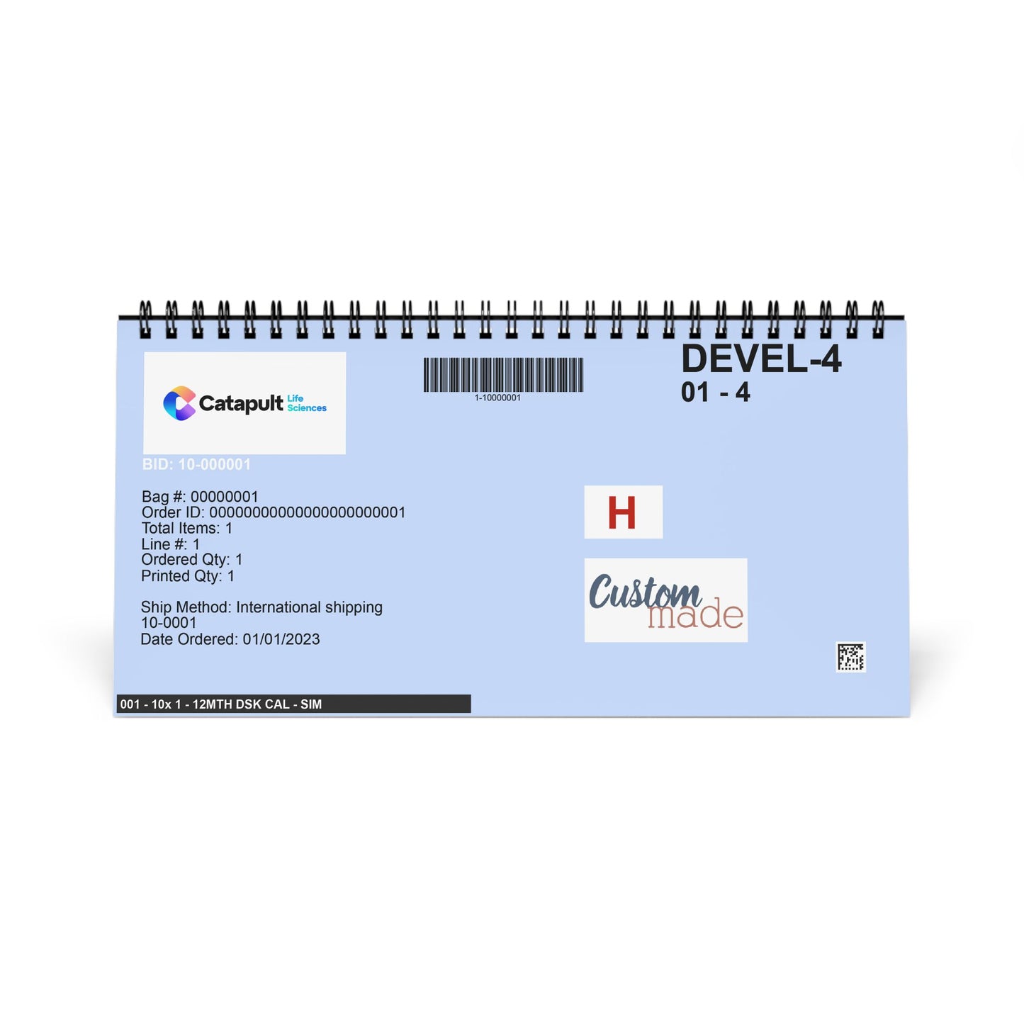 Desktop Calendar (2025 grid) - LifeSciences