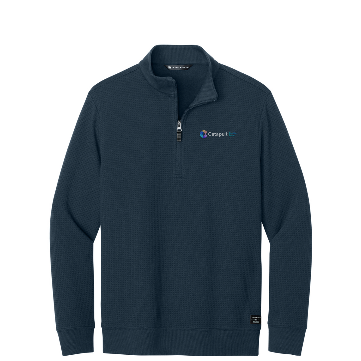 TravisMathew Waffle 1/4-Zip — Total Eclipse