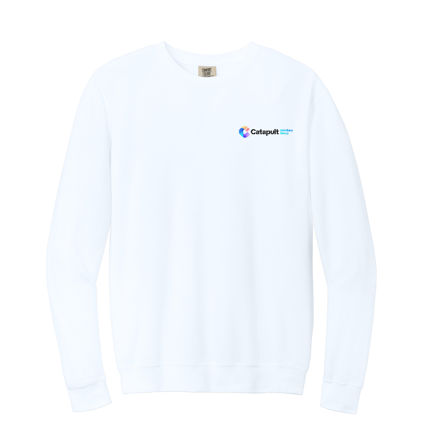 Comfort Colors Lightweight Crewneck Sweatshirt — White