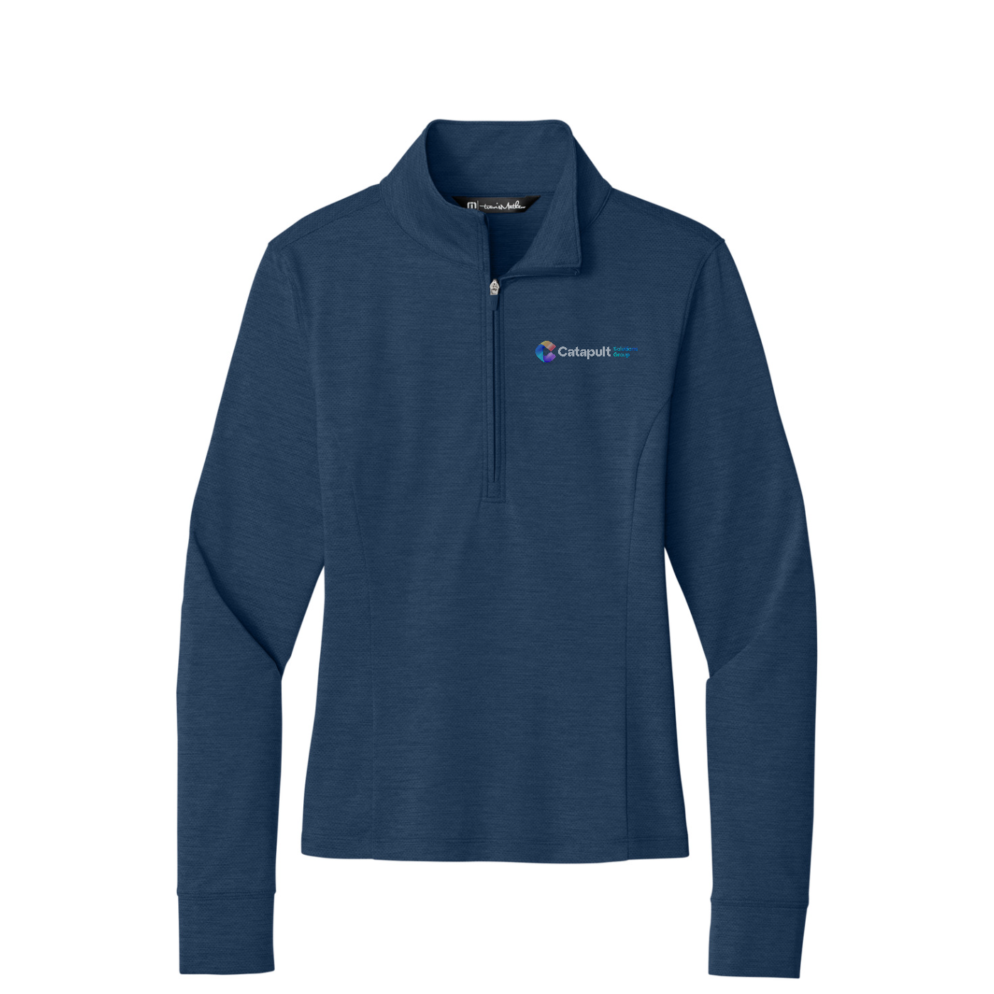 TravisMathew Women's Onward 1/2-Zip — Navy Heather