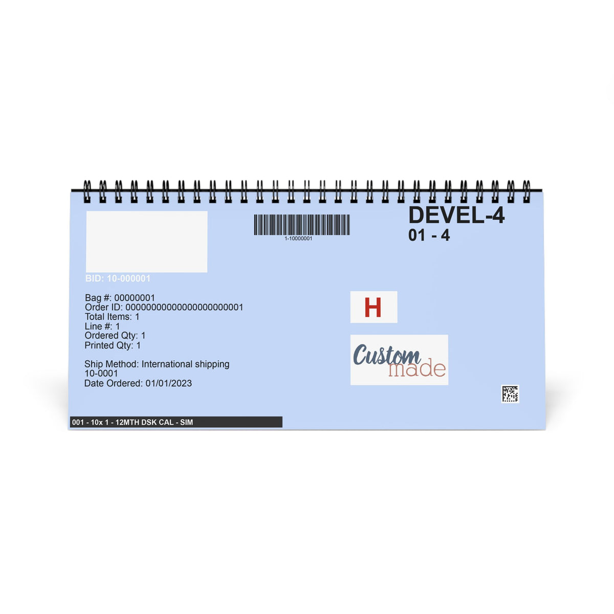 Desktop Calendar (2027 grid) - Skilled Trades