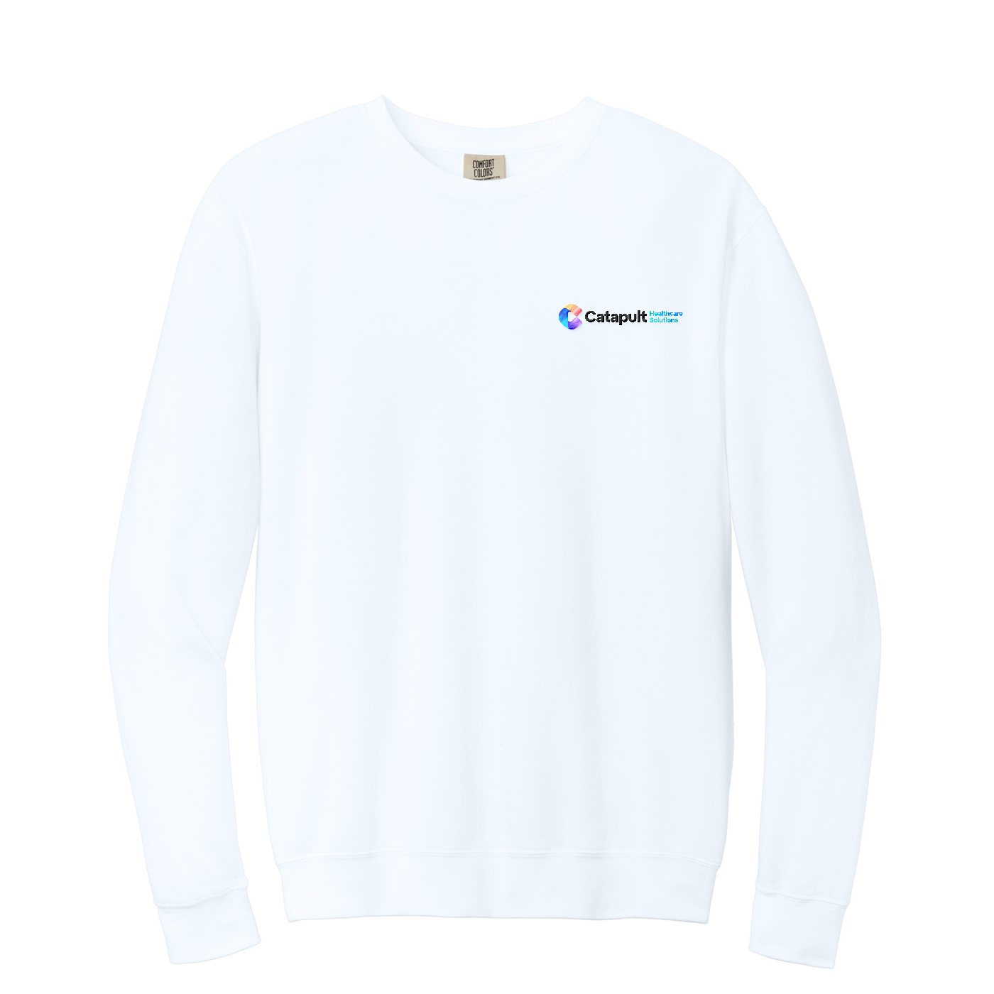 Comfort Colors Lightweight Crewneck Sweatshirt - HealthCare Solutions — White