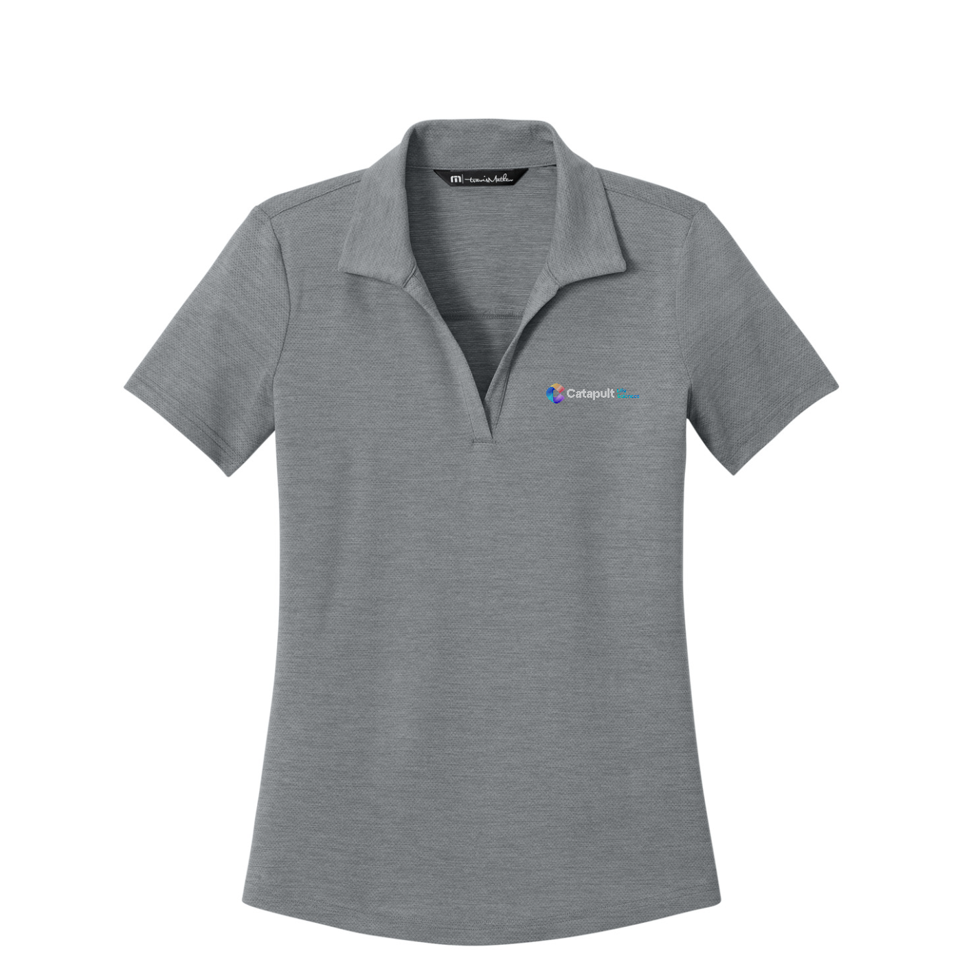 TravisMathew Women's Onward Polo - Life Sciences — Quiet Shade Grey Heather