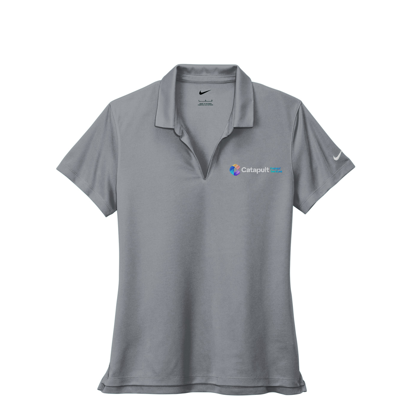 Nike Women's Dri-FIT Micro Pique 2.0 Polo - Federal Services — Cool Grey