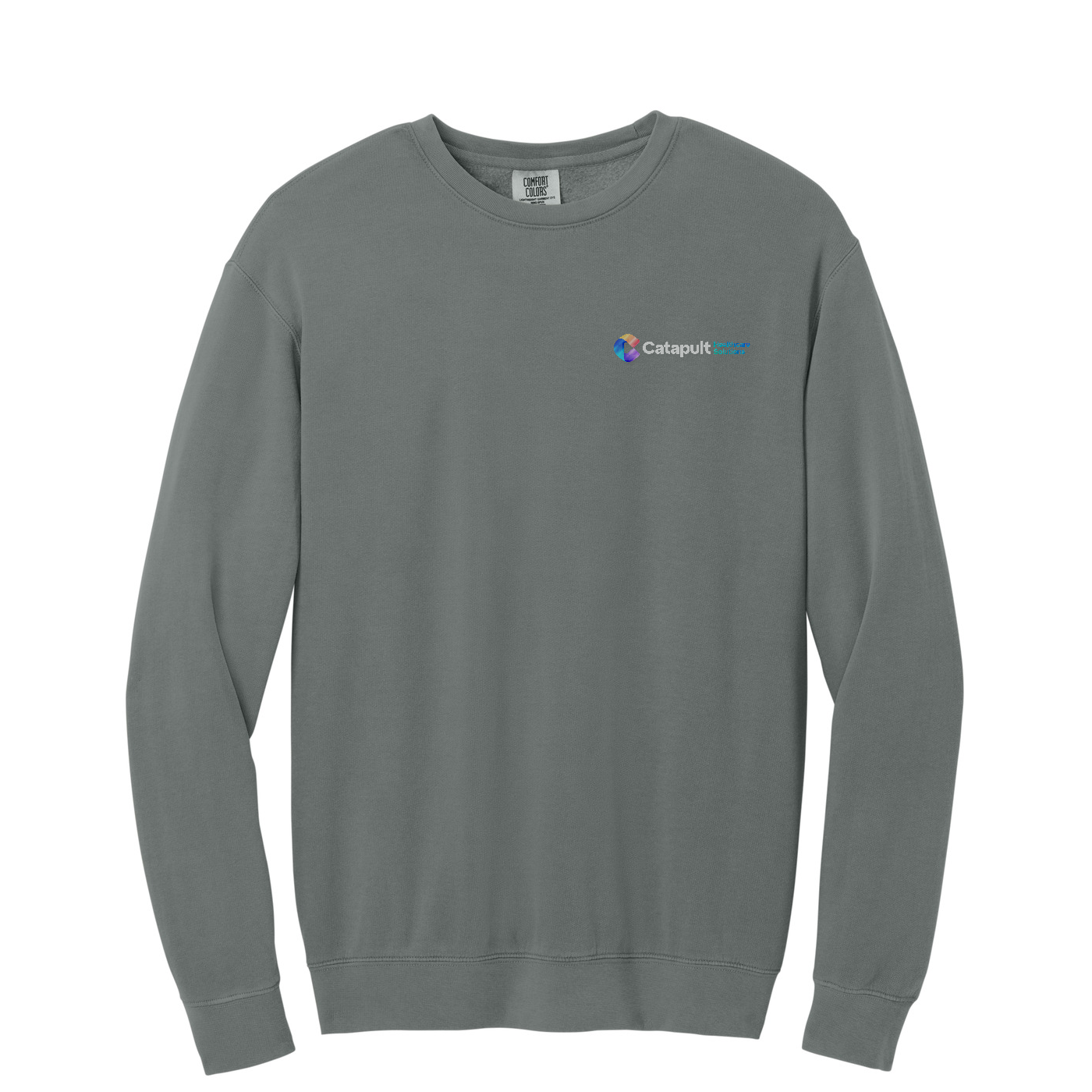 Comfort Colors Lightweight Crewneck Sweatshirt - HealthCare Solutions — Grey