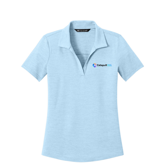 TravisMathew Women's Onward Polo - Federal Services — Airy Blue Heather
