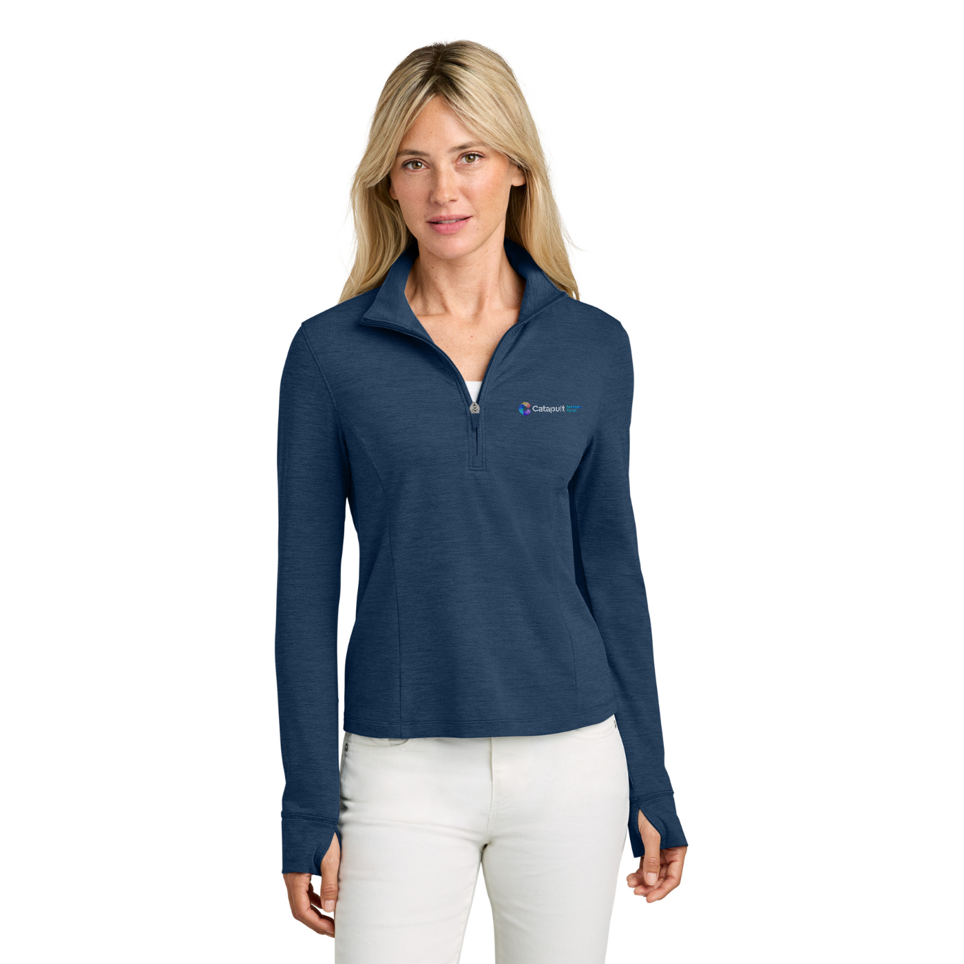 TravisMathew Women's Onward 1/2-Zip — model