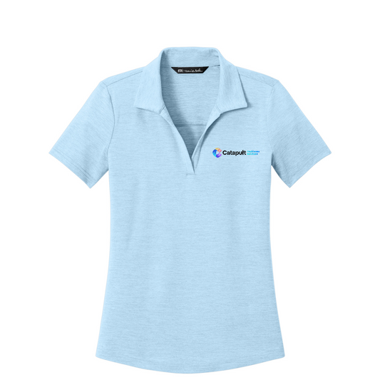TravisMathew Women's Onward Polo - HealthCare Solutions — Airy Blue Heather