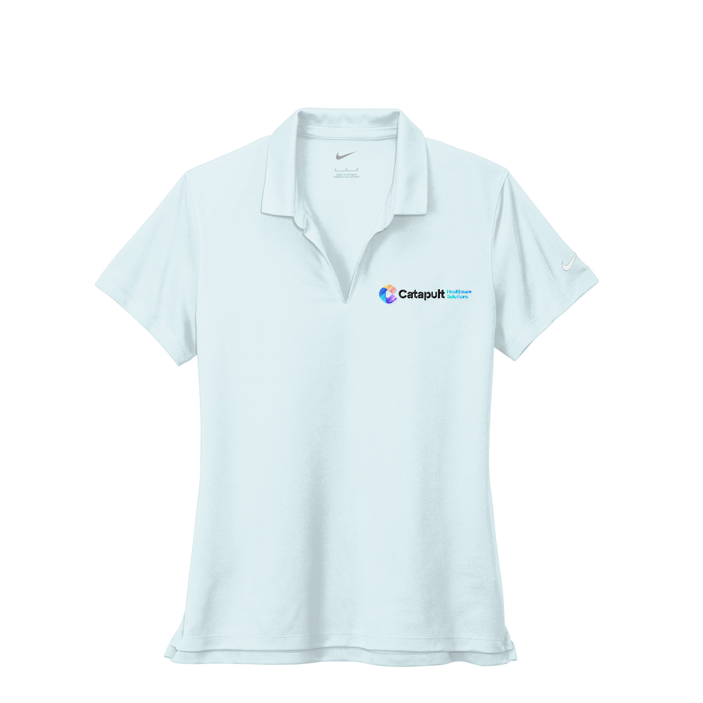 Nike Women's Dri-FIT Micro Pique 2.0 Polo - HealthCare Solutions — Blue Tint