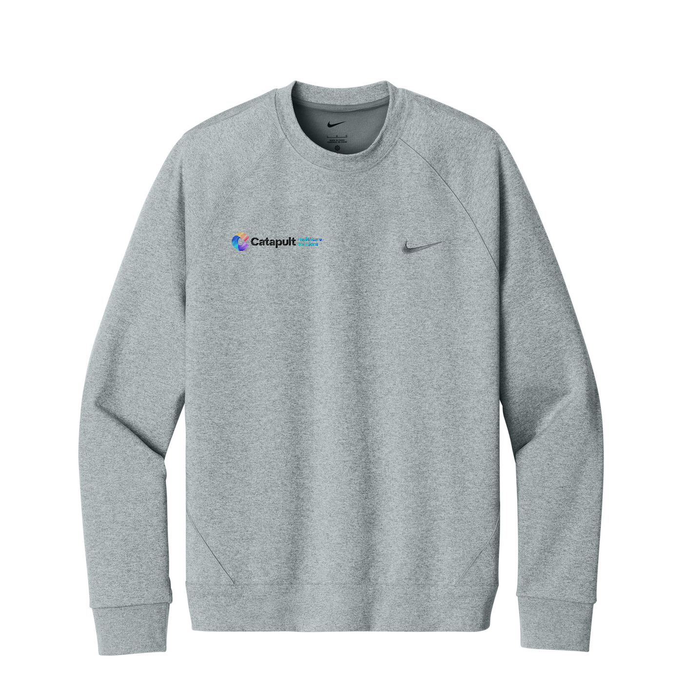 Nike Dri-FIT Primary Crew - HealthCare Solutions — Cool Grey Heather