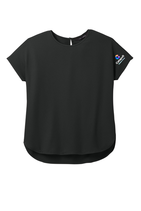 Mercer+Mettle Women's Stretch Crepe Crew - Sleeve