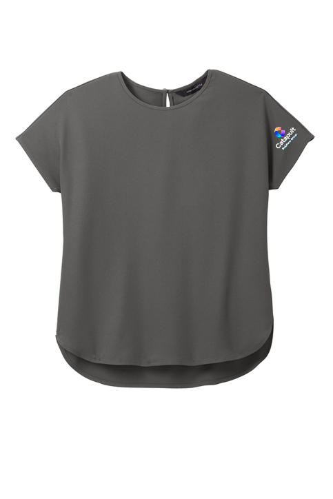 Mercer+Mettle Women's Stretch Crepe Crew - Sleeve