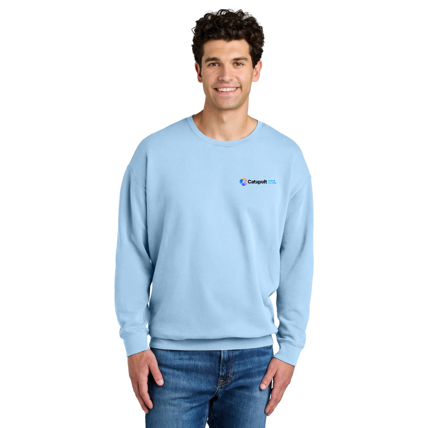 Comfort Colors Lightweight Crewneck Sweatshirt - Federal Services — model