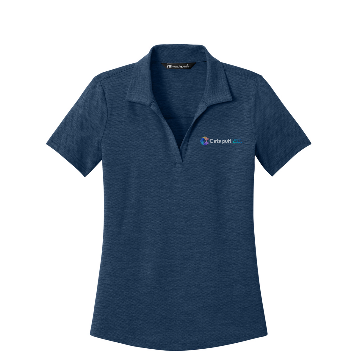 TravisMathew Women's Onward Polo - Federal Services — Navy Heather