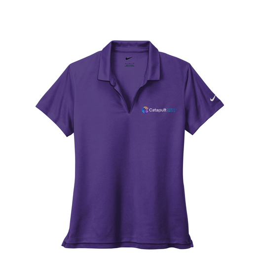 Nike Women's Dri-FIT Micro Pique 2.0 Polo - HealthCare Solutions — Court Purple