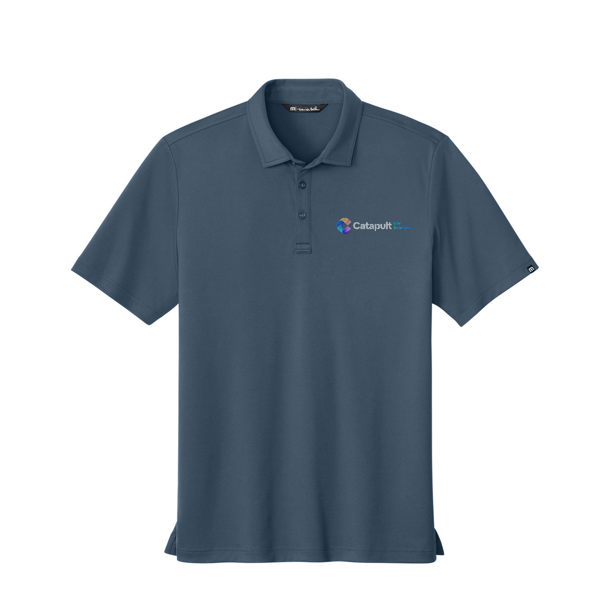 TravisMathew Coto Performance Polo - Life Sciences — Vintage Indigo/ Black