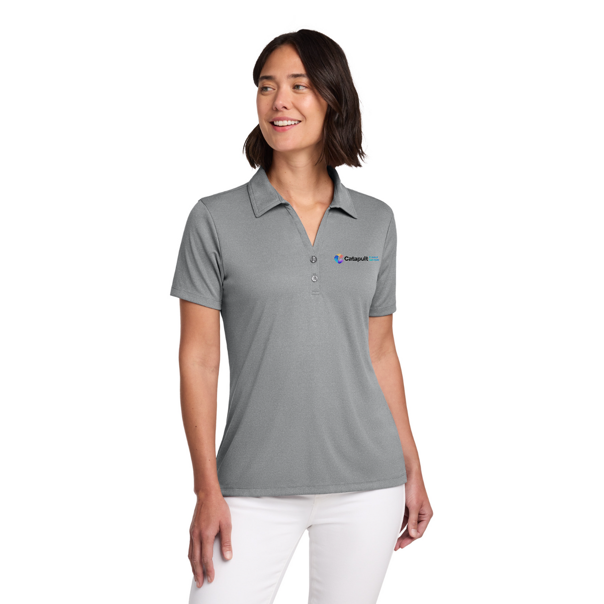 TravisMathew Women's Coto Performance Polo - Federal Services — model