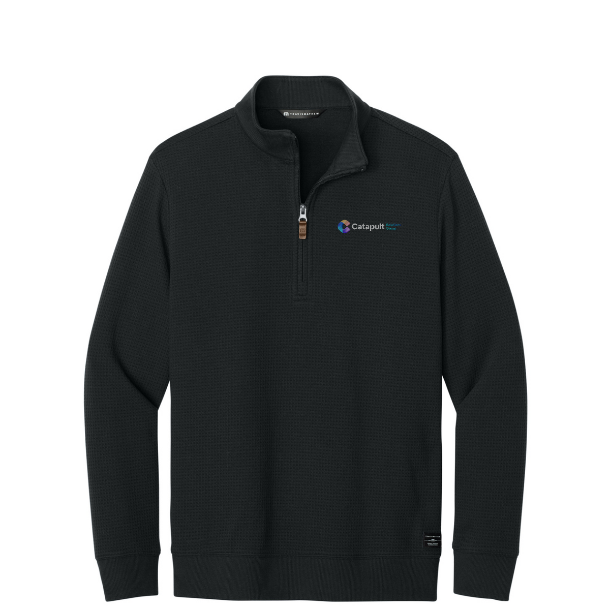 TravisMathew Waffle 1/4-Zip — Black