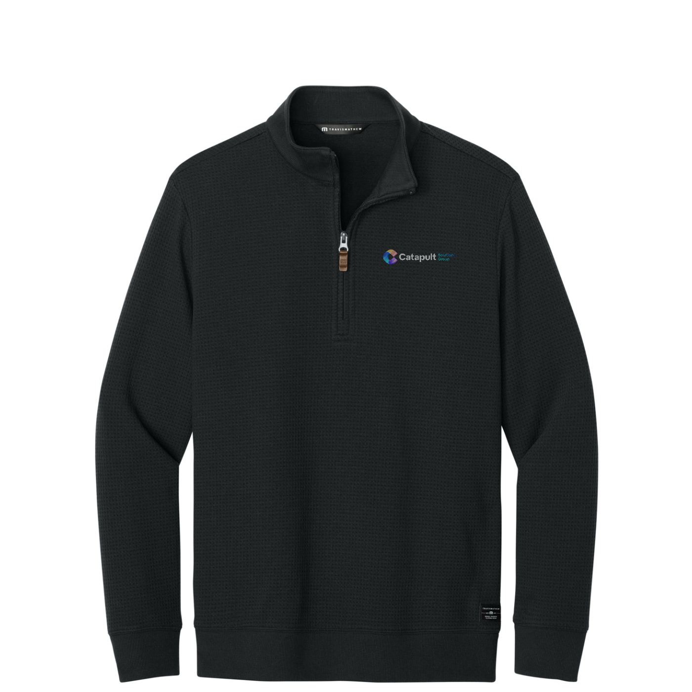 TravisMathew Waffle 1/4-Zip — Black