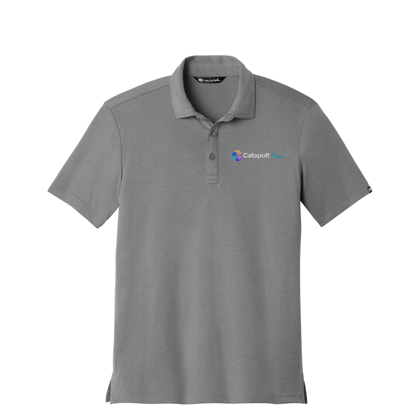 TravisMathew Coto Performance Polo - Life Sciences — Quiet Shade Grey Heather
