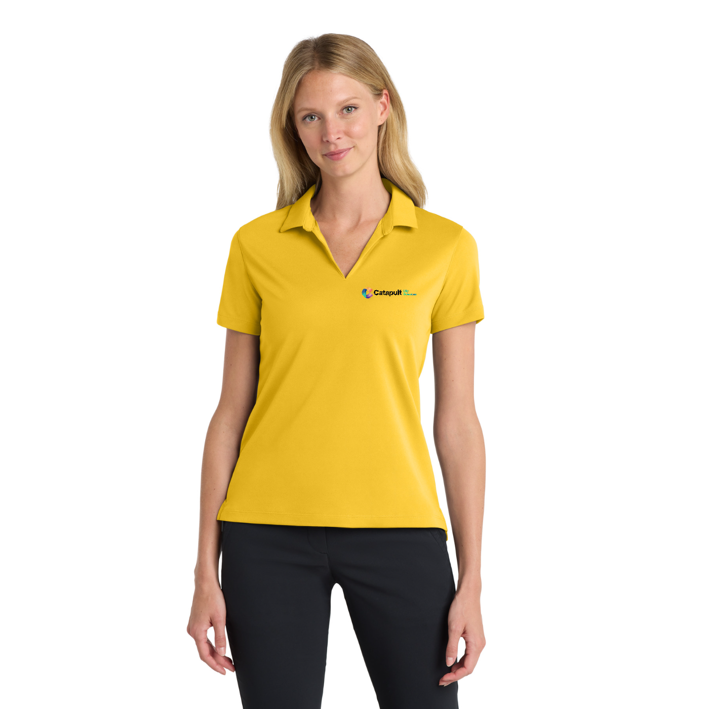 Nike Women's Dri-FIT Micro Pique 2.0 Polo - Life Sciences — model