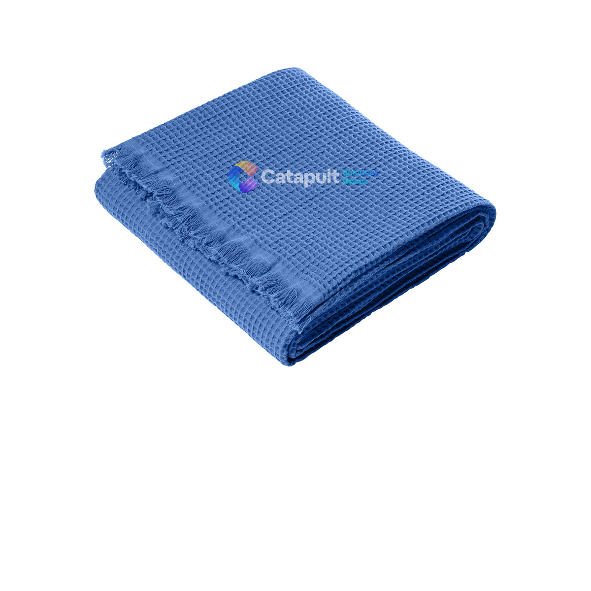Port Authority Waffle Throw — Ultramarine Blue