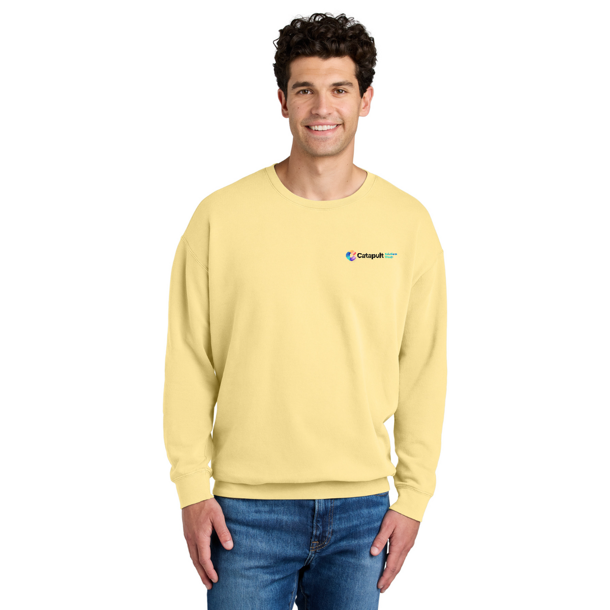 Comfort Colors Lightweight Crewneck Sweatshirt — model
