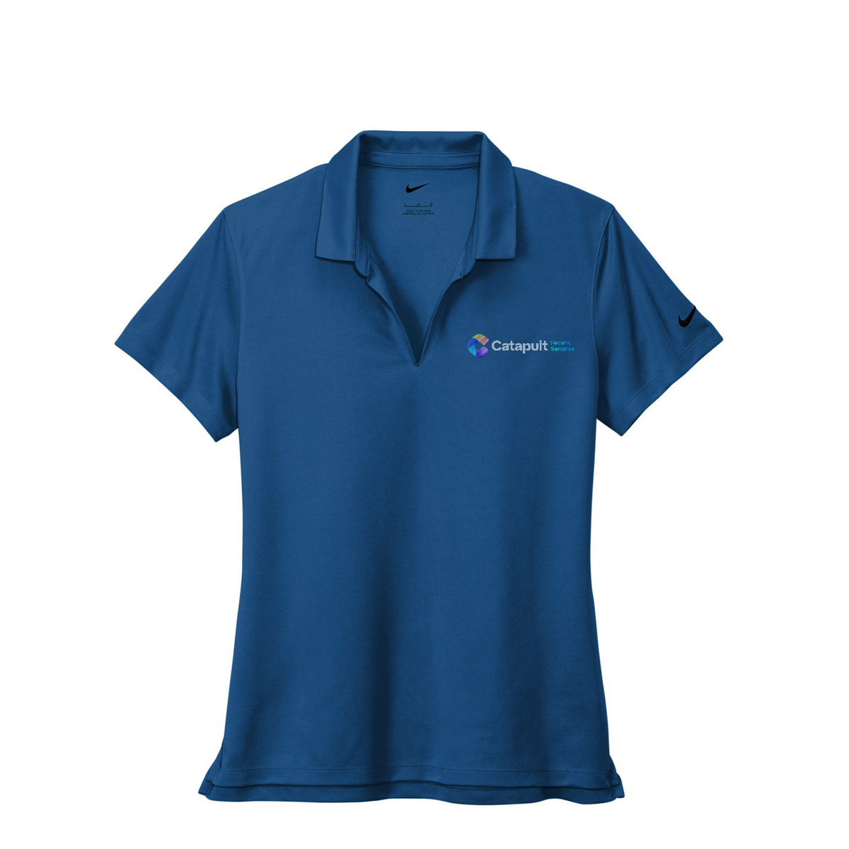 Nike Women's Dri-FIT Micro Pique 2.0 Polo - Federal Services — Gym Blue