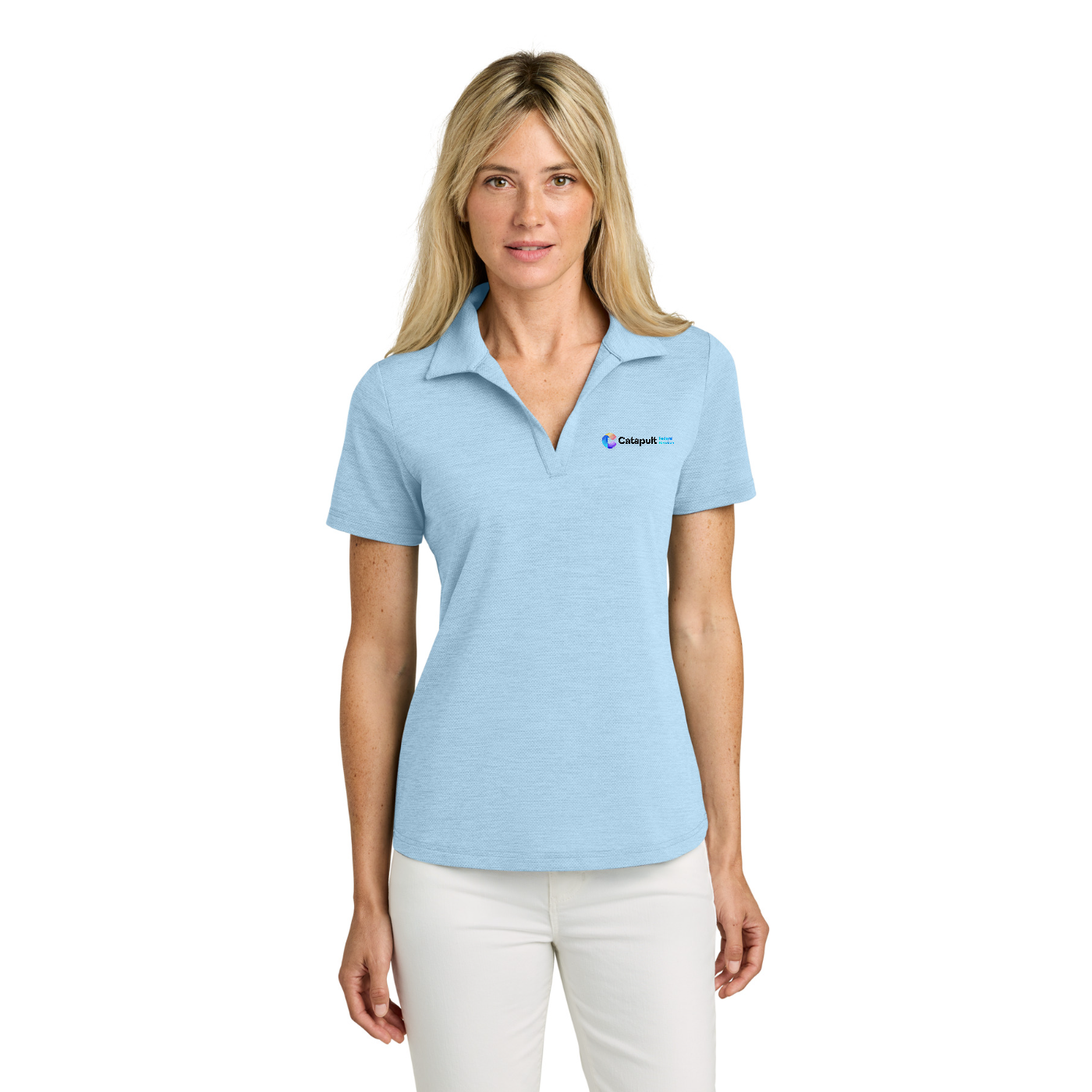 TravisMathew Women's Onward Polo - Federal Services — model