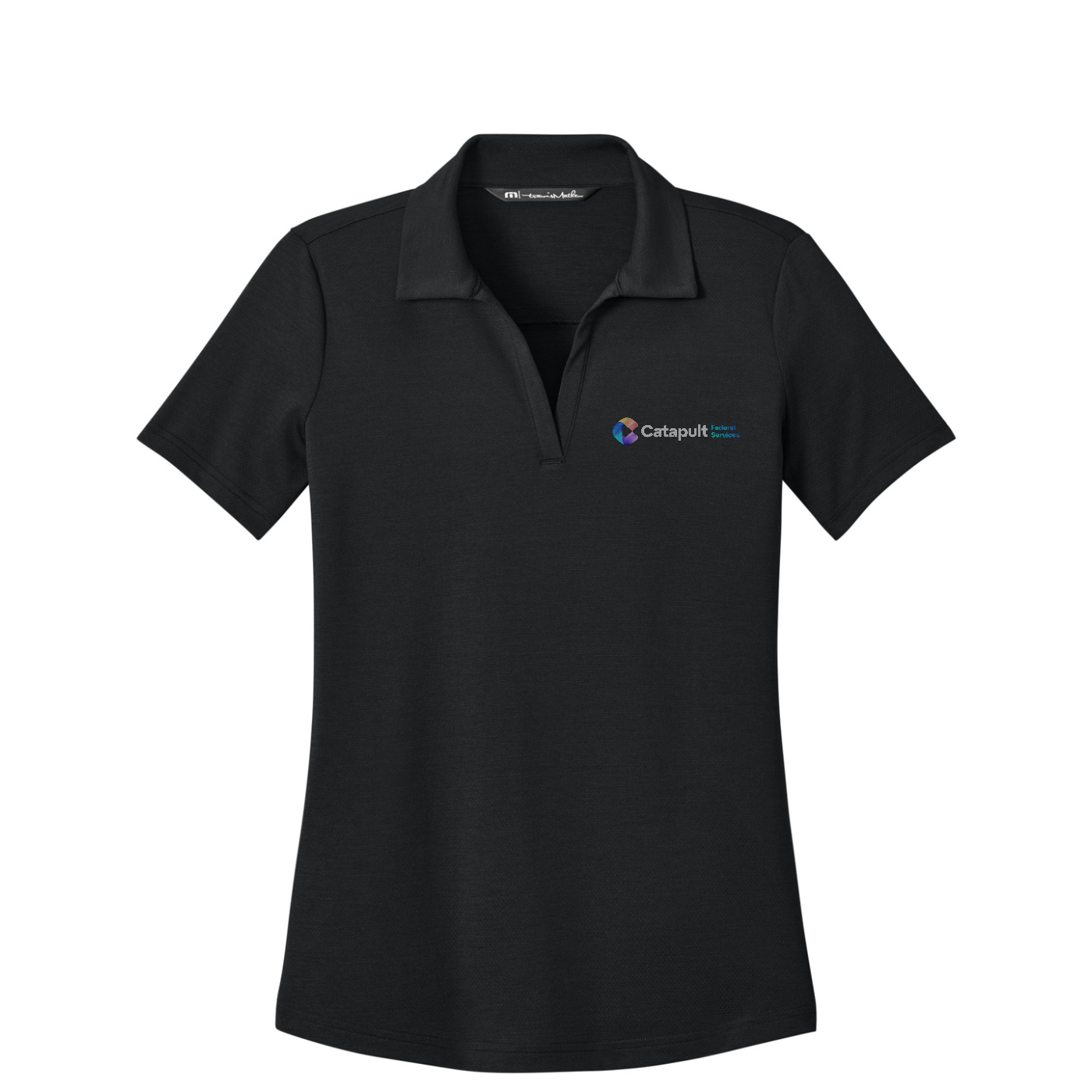 TravisMathew Women's Onward Polo - Federal Services — Black