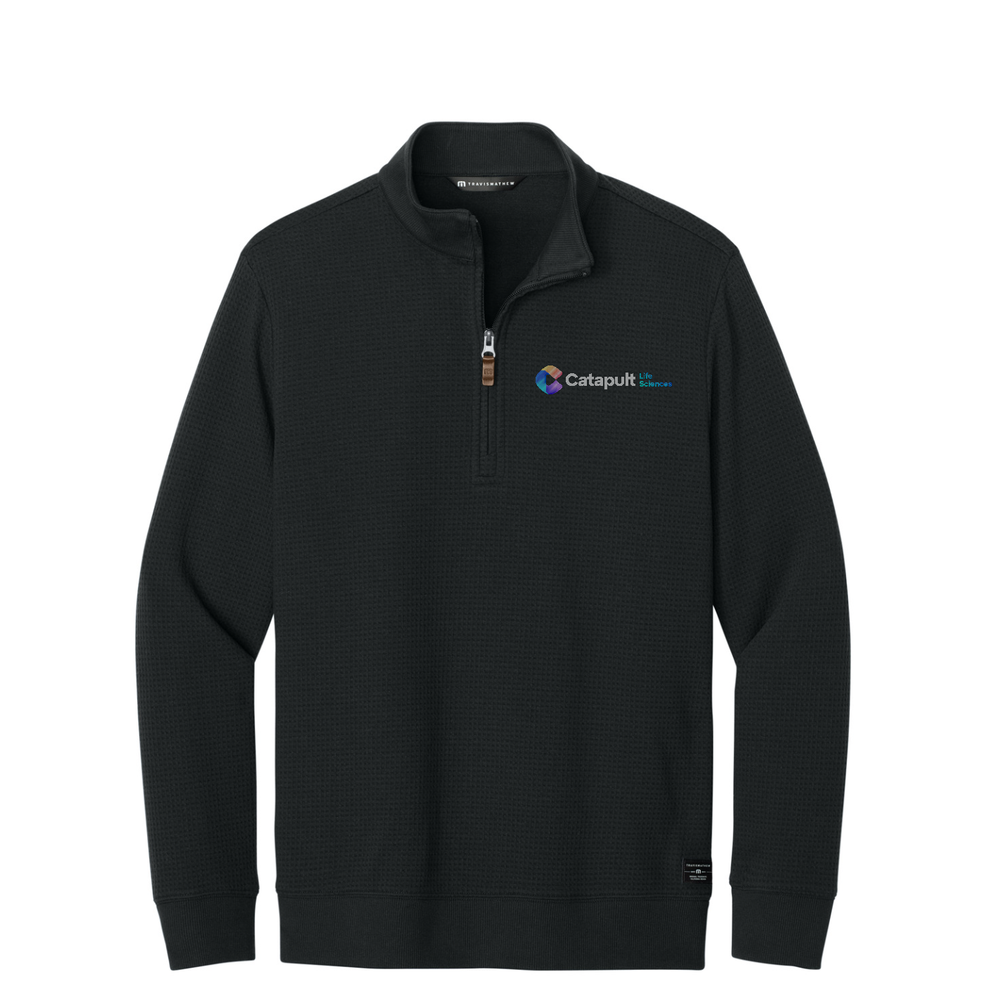 TravisMathew Waffle 1/4-Zip - Life Sciences — Black