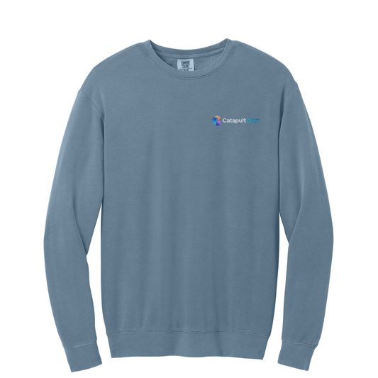 Comfort Colors Lightweight Crewneck Sweatshirt - HealthCare Solutions — Blue Jean