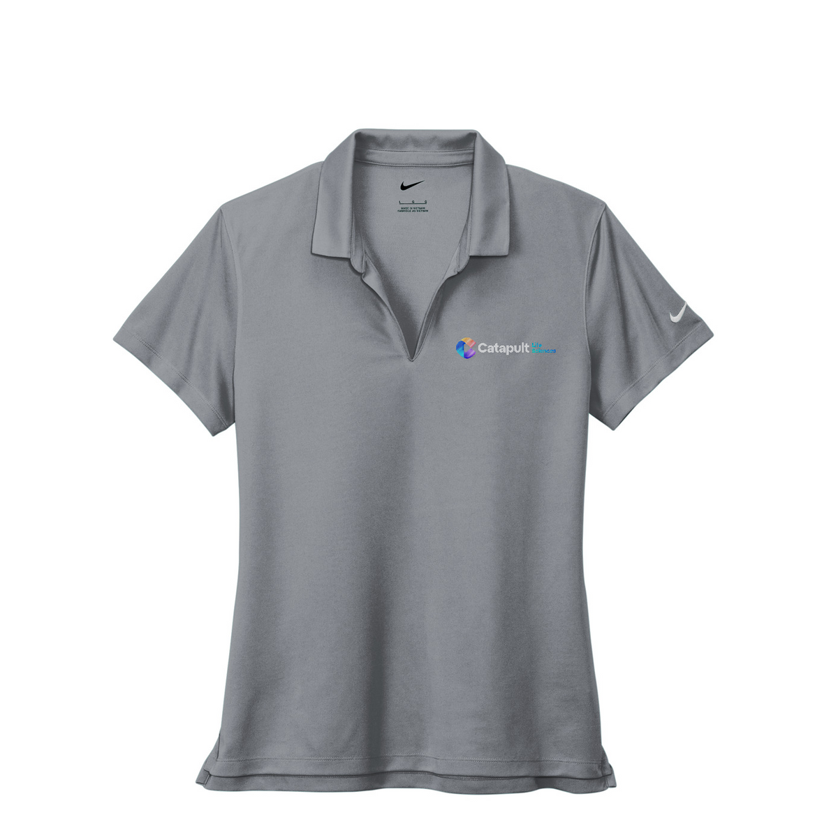 Nike Women's Dri-FIT Micro Pique 2.0 Polo - Life Sciences — Cool Grey