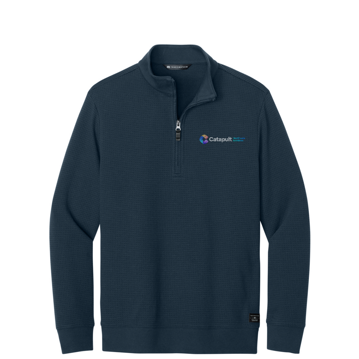 TravisMathew Waffle 1/4-Zip - HealthCare Solutions — Total Eclipse
