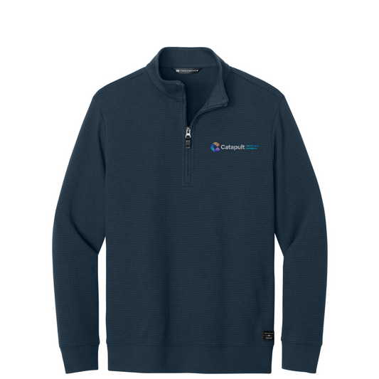 TravisMathew Waffle 1/4-Zip - HealthCare Solutions — Total Eclipse