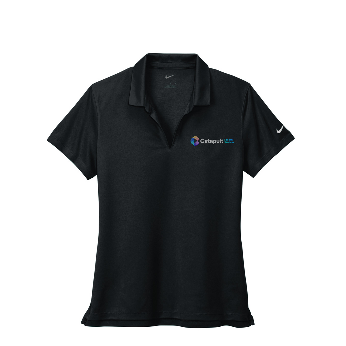 Nike Women's Dri-FIT Micro Pique 2.0 Polo - Federal Services — Black