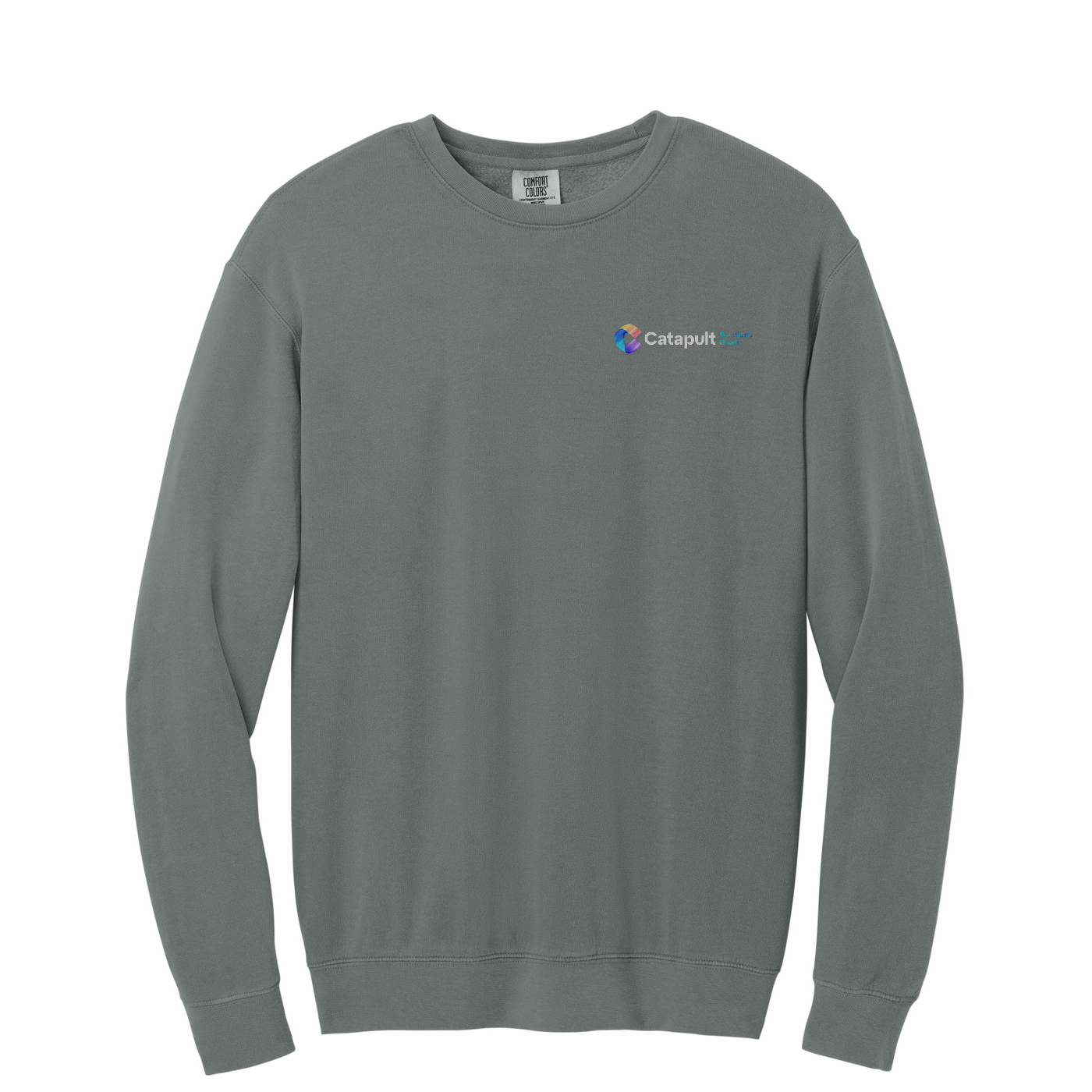 Comfort Colors Lightweight Crewneck Sweatshirt — Grey