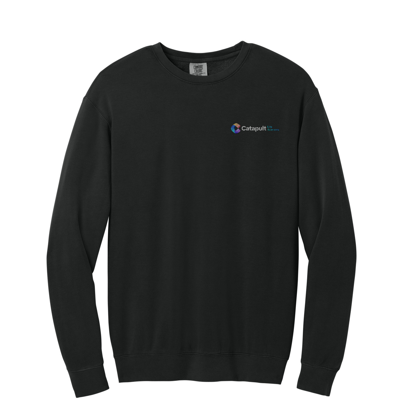 Comfort Colors Lightweight Crewneck Sweatshirt - Life Sciences — Black