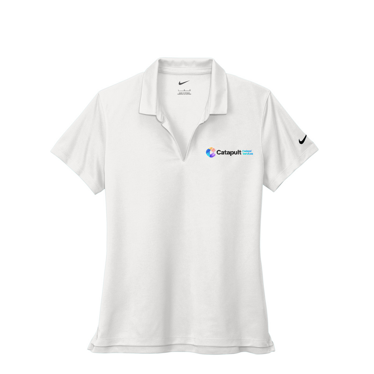 Nike Women's Dri-FIT Micro Pique 2.0 Polo - Federal Services — White