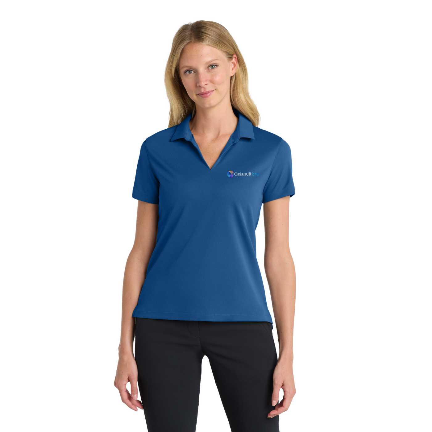 Nike Women's Dri-FIT Micro Pique 2.0 Polo - Federal Services — model