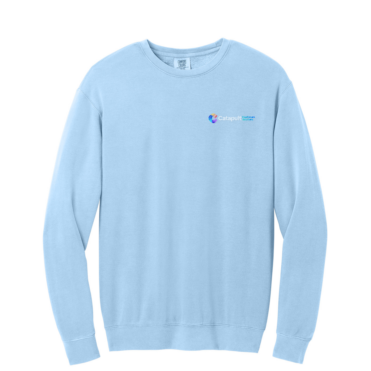 Comfort Colors Lightweight Crewneck Sweatshirt - HealthCare Solutions — Hydrangea