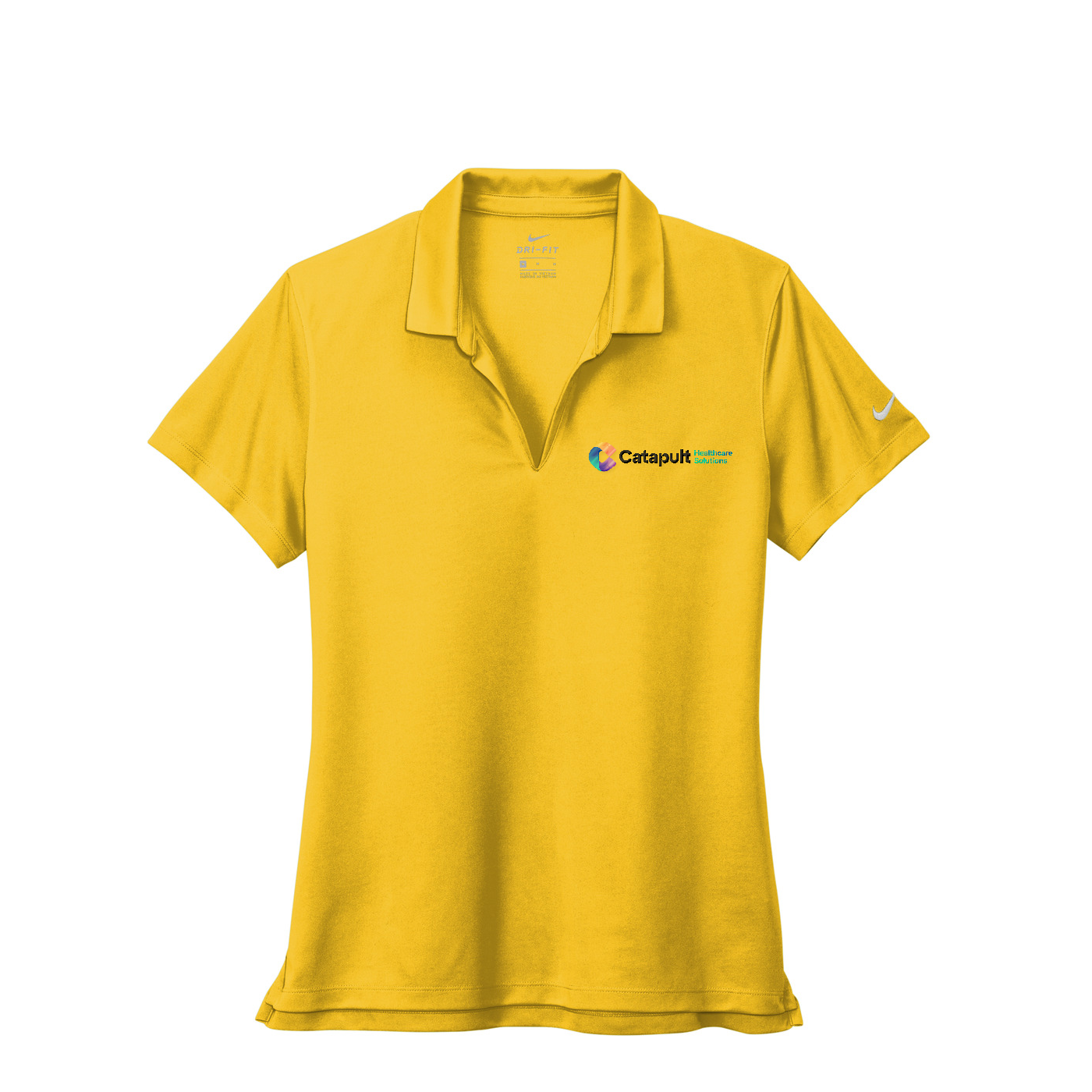 Nike Women's Dri-FIT Micro Pique 2.0 Polo - HealthCare Solutions — Varsity Maize